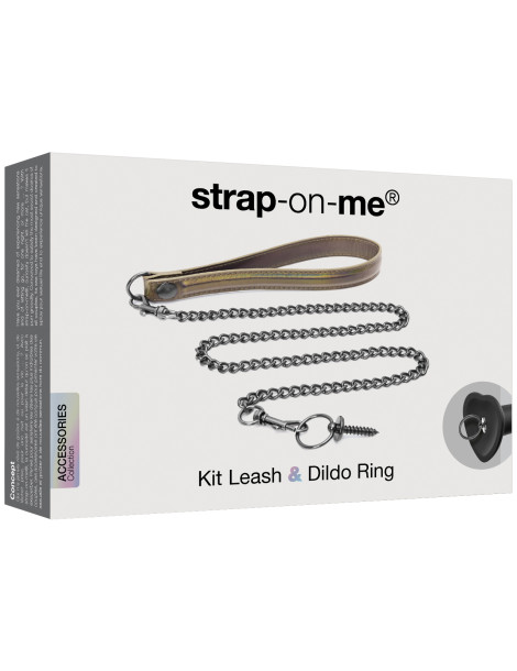 Vodítko/obojek a kroužek na dilda , Strap,On,Me