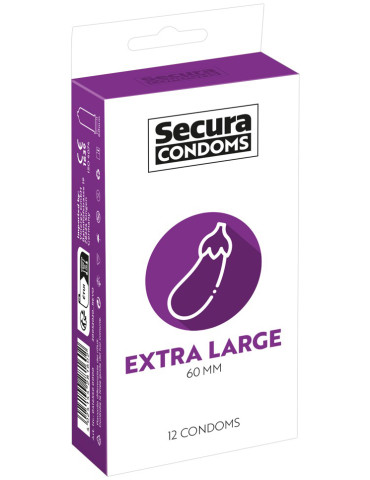 Extra velké kondomy Extra Large , Secura (12 ks)