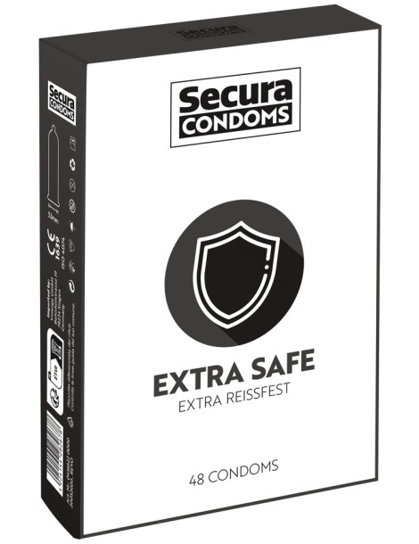 Zesílené kondomy Extra Safe , Secura (48 ks)