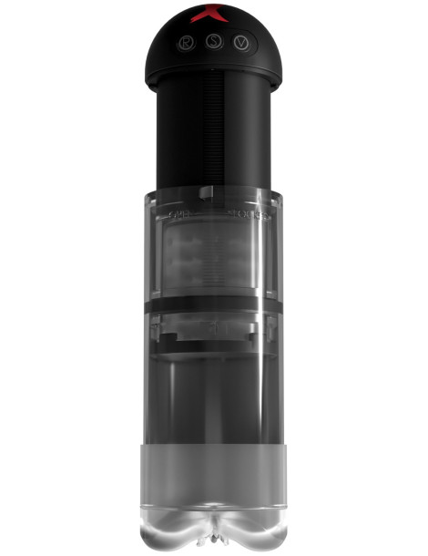 Vakuová pumpa/vibrační masturbátor Extender Pro Vibrating Pump , Pipedream
