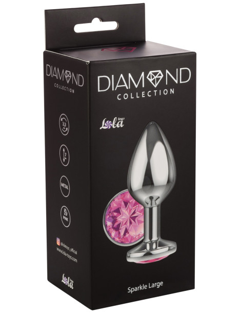 Anální kolík se šperkem Diamond Sparkle Large , Lola Games (různé barvy)