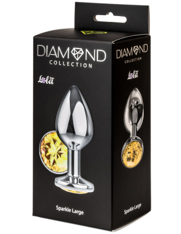Anální kolík se šperkem Diamond Sparkle Large , Lola Games (různé barvy)
