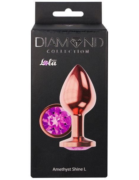 Anální kolík se šperkem Diamond Shine L , Lola Games (různé barvy)
