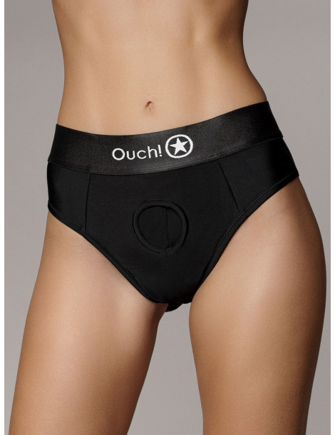 Univerzální strapon tanga (+ vibrační patrona) Ouch! , SHOTS