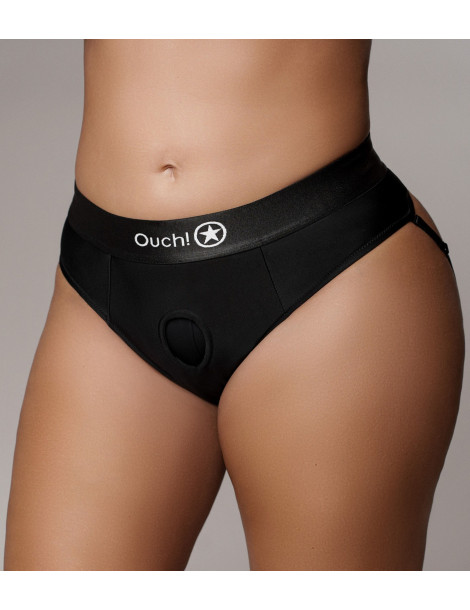 Univerzální strapon tanga (+ vibrační patrona) Ouch! , SHOTS