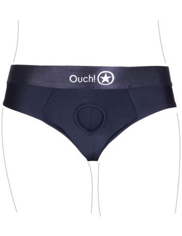 Univerzální strapon tanga (+ vibrační patrona) Ouch! , SHOTS