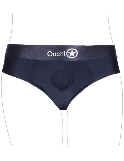 Univerzální strapon tanga (+ vibrační patrona) Ouch! , SHOTS