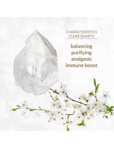 Náhrdelník s křišťálem Clear Quartz Necklace , La Gemmes