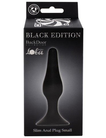 Anální kolík s přísavkou Black Edition Back Door Small Black , Lola Games