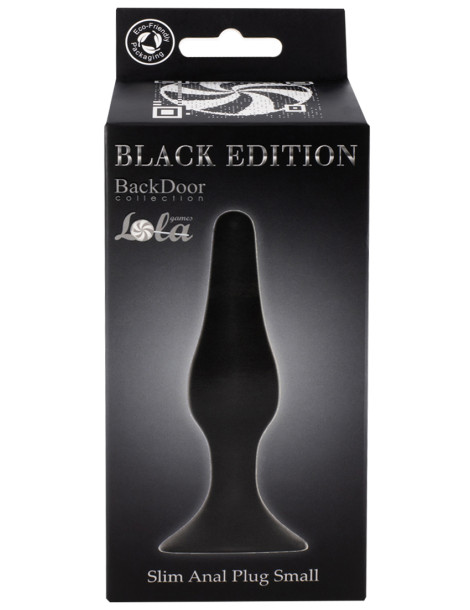 Anální kolík s přísavkou Black Edition Back Door Small Black , Lola Games
