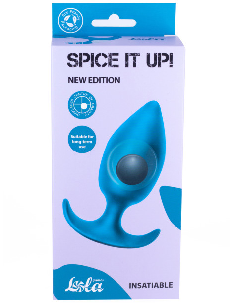 Anální kolík s vnitřní kuličkou Spice It Up! Insatiable Aquamarine , Lola Games