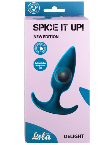 Anální kolík s vnitřní kuličkou Spice It Up! Delight Aquamarine , Lola Games