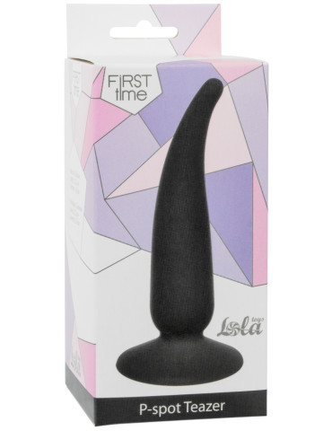 Anální kolík s přísavkou First Time P,spot Teazer Black , Lola Games