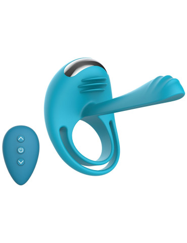Párový vibrátor s kroužkem na penis (+ dálkový ovladač) Passionate Joy Stick , TOYJOY