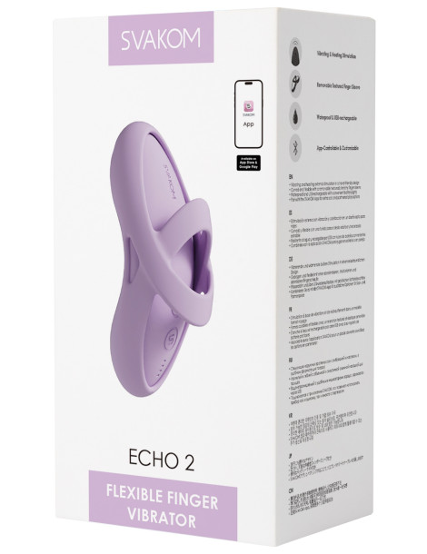 Hřejivý vibrátor na prst Echo 2 , Svakom (ovládání mobilem)
