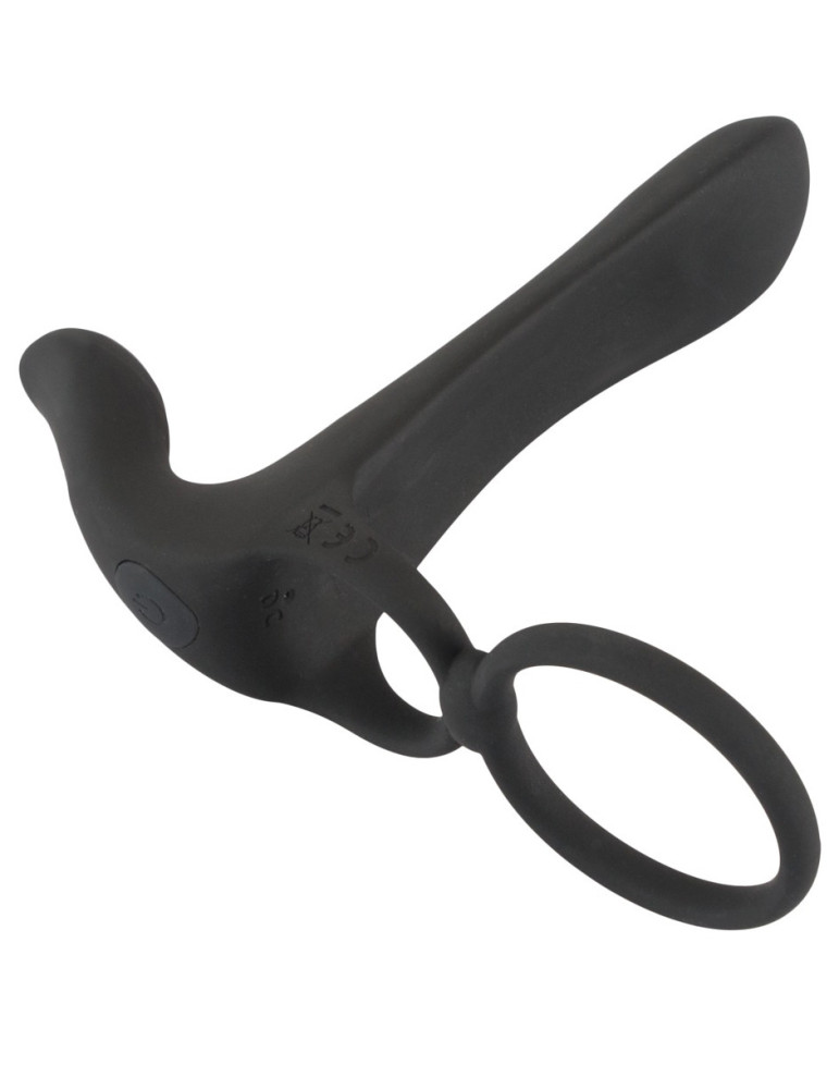 Párový vibrátor s kroužky na penis Black Velvets , You2Toys