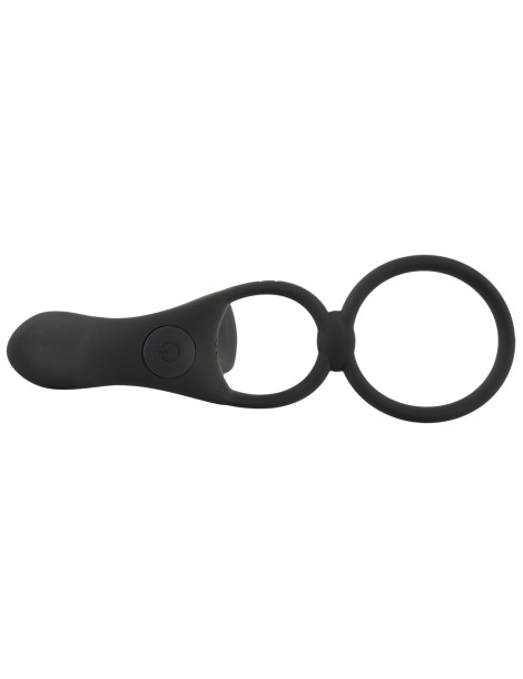 Párový vibrátor s kroužky na penis Black Velvets , You2Toys