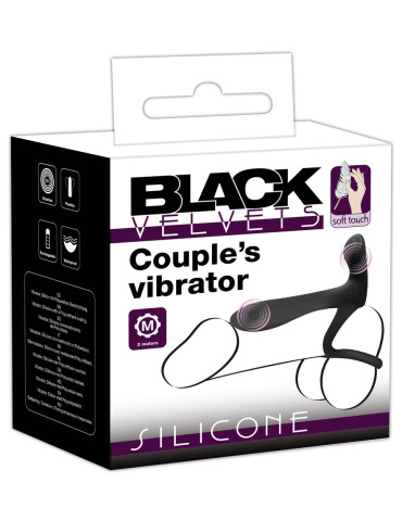 Párový vibrátor s kroužky na penis Black Velvets , You2Toys