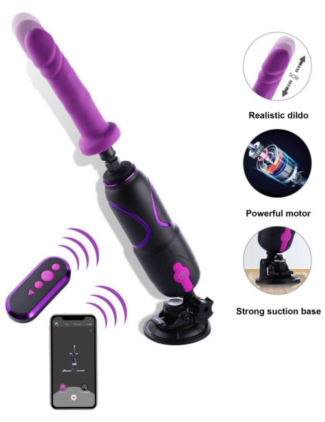 Kompaktní šukací stroj (+ dálkový ovladač) Premium Travel FuckMachine 2.0 , Hismith