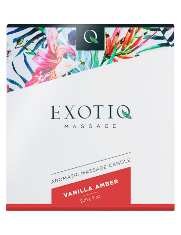 Masážní svíčka Vanilla Amber , Exotiq (200 g)