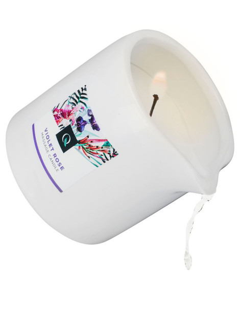 Masážní svíčka Violet Rose , Exotiq (200 g)