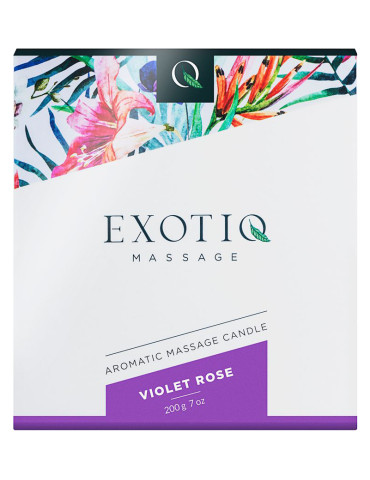 Masážní svíčka Violet Rose , Exotiq (200 g)