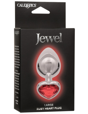Kovový anální kolík se srdíčkem Jewel Large , California Exotic Novelties