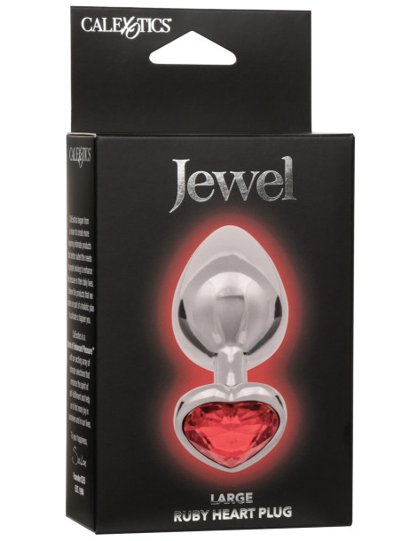 Kovový anální kolík se srdíčkem Jewel Large , California Exotic Novelties