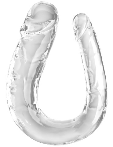 Dvojité realistické dildo King Cock Clear Large Double Trouble 17.5" , Pipedream