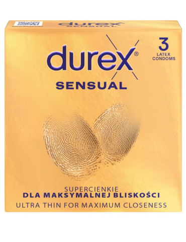 Ztenčené kondomy Durex Sensual (3 ks)