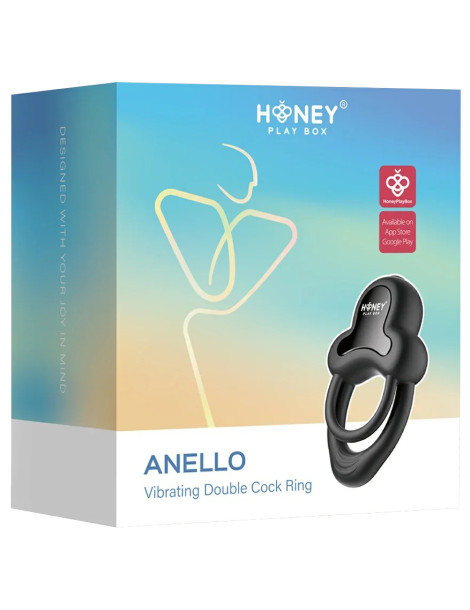 Dvojitý vibrační erekční kroužek ANELLO , Honey Play Box