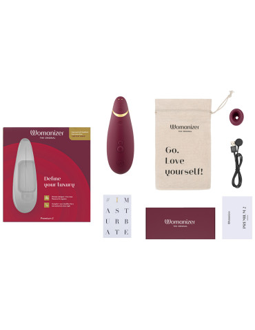 Stimulátor klitorisu Premium 2 , Womanizer (bordeaux)