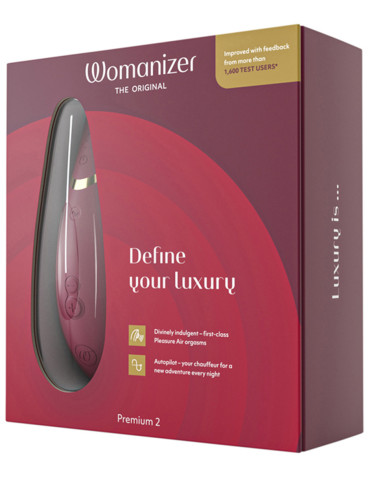 Stimulátor klitorisu Premium 2 , Womanizer (bordeaux)