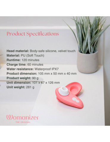 Stimulátor klitorisu Liberty 2 , Womanizer (vibrant rose)