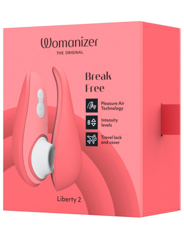 Stimulátor klitorisu Liberty 2 , Womanizer (vibrant rose)