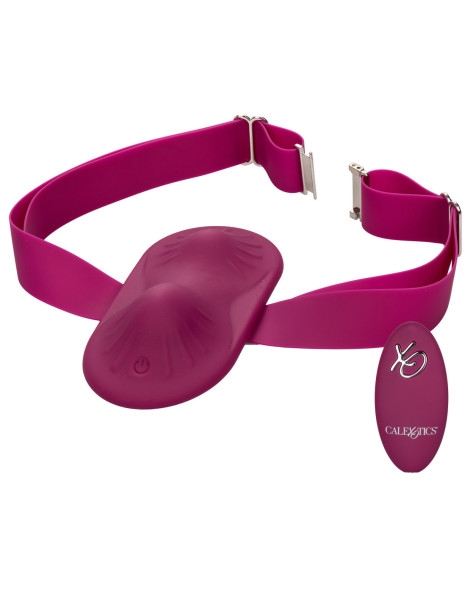 Vibrační podložka s popruhem (+ dálkový ovladač) DUAL Rider , California Exotic Novelties
