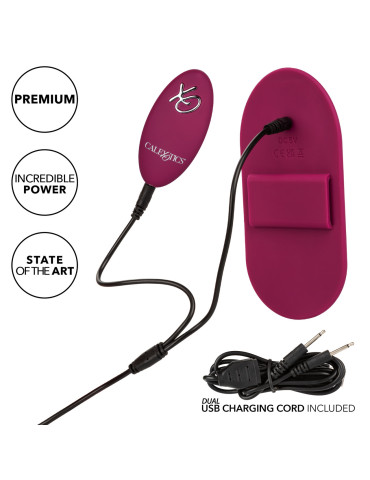 Vibrační podložka s popruhem (+ dálkový ovladač) DUAL Rider , California Exotic Novelties
