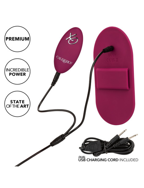 Vibrační podložka s popruhem (+ dálkový ovladač) DUAL Rider , California Exotic Novelties