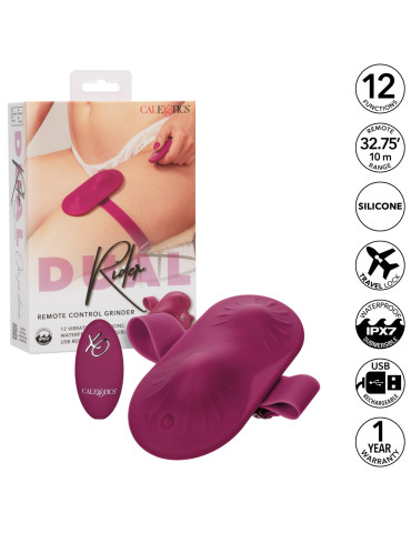 Vibrační podložka s popruhem (+ dálkový ovladač) DUAL Rider , California Exotic Novelties