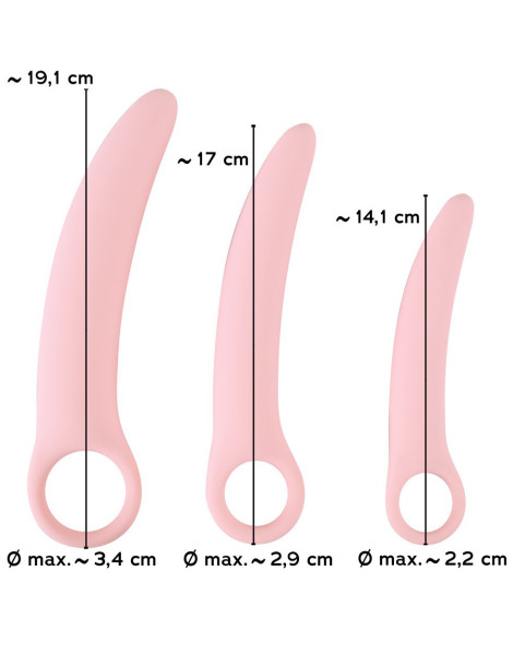 Sada dilatátorů na roztažení vaginy , Sweet Smile (3 ks)