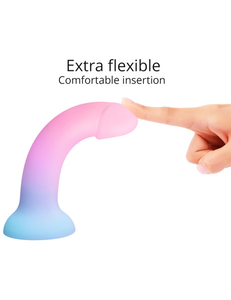 Silikonové dildo s přísavkou Dildolls Utopia XL , Love to Love