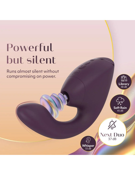 Vibrátor s pulzační stimulací klitorisu Next Duo , Womanizer (dark purple)