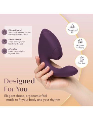 Vibrátor s pulzační stimulací klitorisu Next Duo , Womanizer (dark purple)