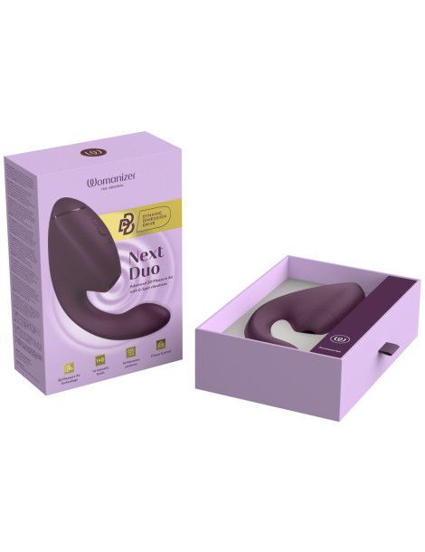Vibrátor s pulzační stimulací klitorisu Next Duo , Womanizer (dark purple)