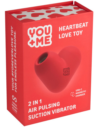 Pulzační a vibrační stimulátor klitorisu Heartbeat , YOU+ME