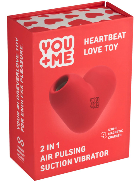 Pulzační a vibrační stimulátor klitorisu Heartbeat , YOU+ME