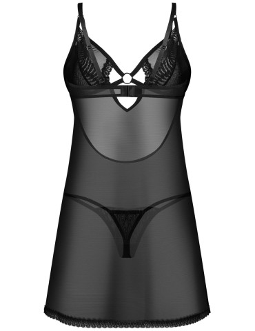 Průsvitná košilka Alliane + tanga , Obsessive