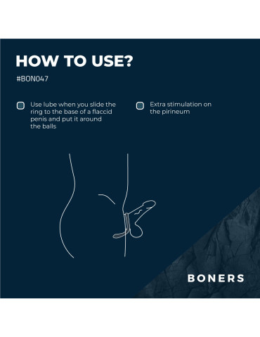 Erekční kroužek se stimulací hráze , Boners