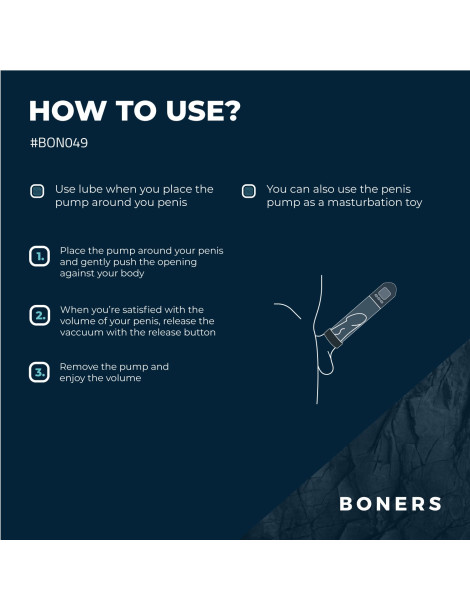 Automatická vakuová pumpa pro muže Smart Penis Pump , Boners