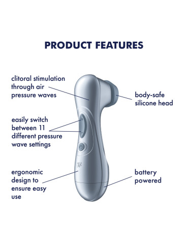 Stimulátor klitorisu Pro 2 Generation 2 , Satisfyer (na baterie)